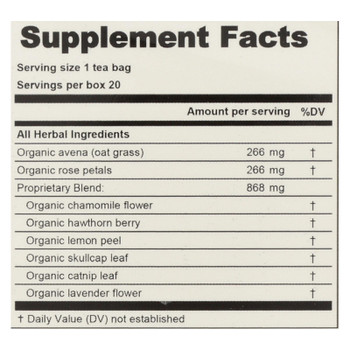 Lifestyle Awareness Serene Slumber Organic Tea  - Case of 6 - 20 BAG Lifestyle Awareness Serene Slumber Organic Tea  - Case of 6 - 20 BAG