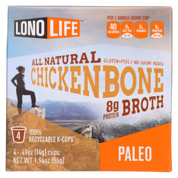 Lonolife Chicken Bone Broth K-Cups  - Case of 6 - 4 CT Lonolife Chicken Bone Broth K-Cups  - Case of 6 - 4 CT