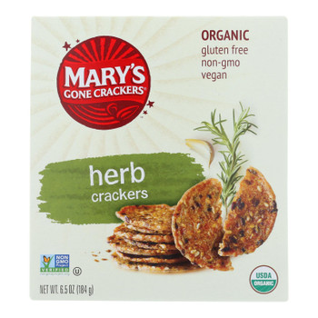 Mary's Gone Crackers Herb Crackers  - Case of 6 - 6.5 OZ Mary's Gone Crackers Herb Crackers  - Case of 6 - 6.5 OZ