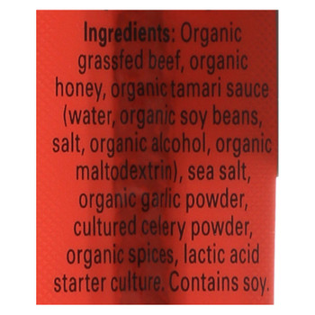 Mighty Organic Mighty Teriyaki Beef Stick  - Case of 24 - .75 OZ