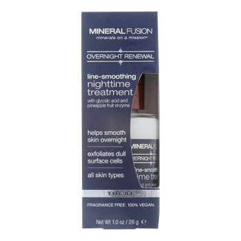 Mineral Fusion Overnight Renewal Line-Smoothing Nighttime Treatment  - 1 Each - 1 OZ Mineral Fusion Overnight Renewal Line-Smoothing Nighttime Treatment  - 1 Each - 1 OZ