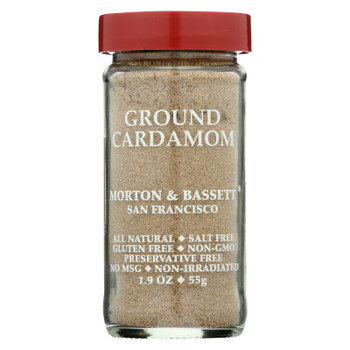 Morton & Bassett Ground Cardamom Seasoning  - Case of 3 - 1.9 OZ