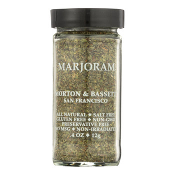 Morton & Bassett Marjoram Seasoning  - Case of 3 - .4 OZ