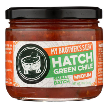 My Brother's Salsa, Medium Hatch Green Chile  - Case of 6 - 11 OZ My Brother's Salsa, Medium Hatch Green Chile  - Case of 6 - 11 OZ