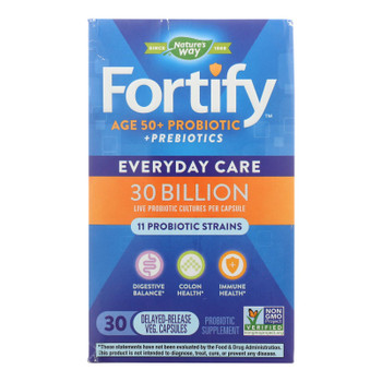 Nature's Way 30 Billion Age 50+ Probiotic Supplement  - 1 Each - 30 VCAP Nature's Way 30 Billion Age 50+ Probiotic Supplement  - 1 Each - 30 VCAP