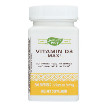 Nature's Way Vitamin D3 5,000 Iu Dietary Supplement  - 1 Each - 240 CT Nature's Way Vitamin D3 5,000 Iu Dietary Supplement  - 1 Each - 240 CT