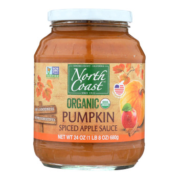 North Coast Organic Pumpkin Spiced Apple Sauce  - Case of 12 - 24 OZ North Coast Organic Pumpkin Spiced Apple Sauce  - Case of 12 - 24 OZ