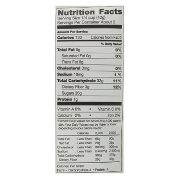 Patience Fruit & Co Organic Dried Wild Blueberries - Case of 8 - 3 OZ