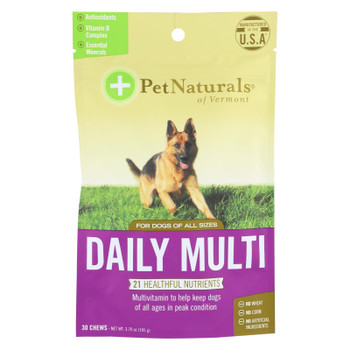 Pet Naturals Of Vermont Daily Multi Dog Chews  - 1 Each - 30 CT Pet Naturals Of Vermont Daily Multi Dog Chews  - 1 Each - 30 CT