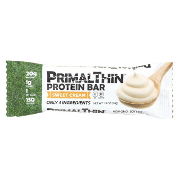 Primal Thin Sweet Cream Protein Bar  - Case of 12 - 1.9 OZ