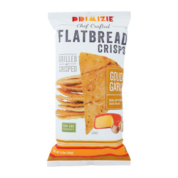 Primizie Snacks Thick Cut Crispbreads, Gouda & Garlic Crispbreads - Case of 12 - 6.5 OZ Primizie Snacks Thick Cut Crispbreads, Gouda & Garlic Crispbreads - Case of 12 - 6.5 OZ