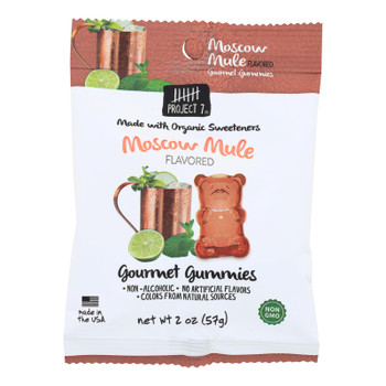 Project 7 Moscow Mule Flavored Gourmet Gummies  - Case of 8 - 2 OZ