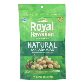 Royal Hawaiian Orchards Macadamias, Natural  - Case of 6 - 4 OZ Royal Hawaiian Orchards Macadamias, Natural  - Case of 6 - 4 OZ