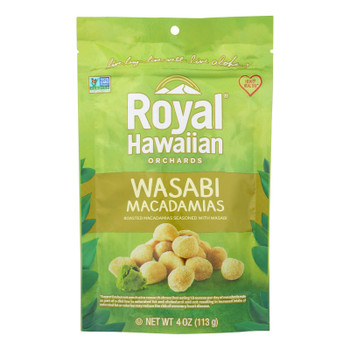 Royal Hawaiian Orchards Macadamias, Wasabi & Soy  - Case of 6 - 4 OZ Royal Hawaiian Orchards Macadamias, Wasabi & Soy  - Case of 6 - 4 OZ