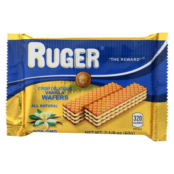 Ruger Vanilla Wafers  - Case of 12 - 2.125 OZ Ruger Vanilla Wafers  - Case of 12 - 2.125 OZ