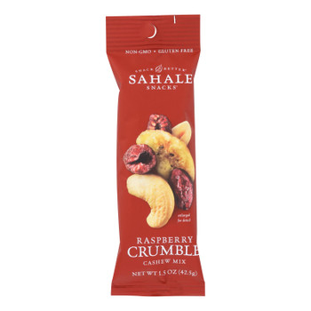 Sahale Raspberry Crumble Cashew Snack Mix  - Case of 9 - 1.5 OZ Sahale Raspberry Crumble Cashew Snack Mix  - Case of 9 - 1.5 OZ