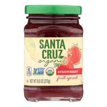 Santa Cruz Organic Strawberry Fruit Spread  - 1 Each - 9.5 OZ