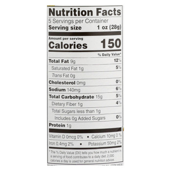 Sensible Portions Sea Salt Garden Veggie Chips In A Canister  - Case of 12 - 5 OZ Sensible Portions Sea Salt Garden Veggie Chips In A Canister  - Case of 12 - 5 OZ