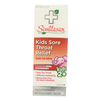 Similasan Kids Sore Throat Relief  - 1 Each - 60 TAB Similasan Kids Sore Throat Relief  - 1 Each - 60 TAB