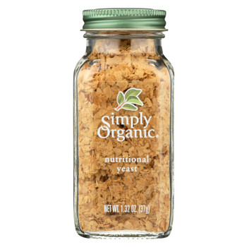 Simply Organic Certified Organic Nutritional Yeast  - Case of 6 - 1.32 OZ