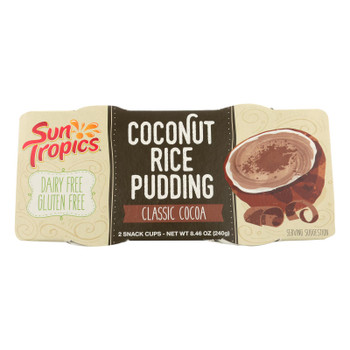Sun Tropics Classic Cocoa Coconut Rice Pudding  - Case of 6 - 8.46 OZ