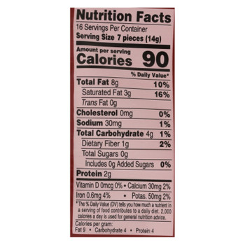 Tcho Chocolate Unsweetened 99% Organic Baking Pieces  - Case of 6 - 8 OZ