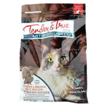 Tender & True Cat Food, Turkey And Brown Rice - Case of 6 - 3 LB Tender & True Cat Food, Turkey And Brown Rice - Case of 6 - 3 LB