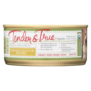 Tender & True Dog Food, Chicken And Liver - Case of 24 - 5 OZ