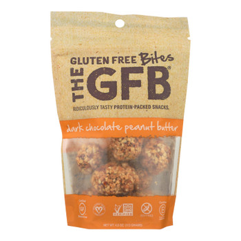 The Gfb Dark Chocolate Peanut Butter Bites  - Case of 6 - 4 OZ