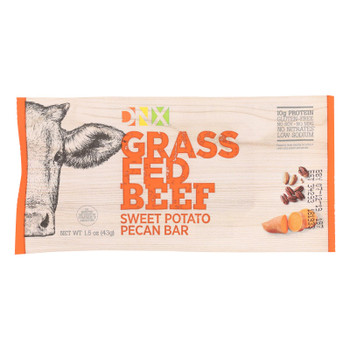 This Dnx Sweet Potato Pecan Beef Bar  - Case of 12 - 1.25 OZ