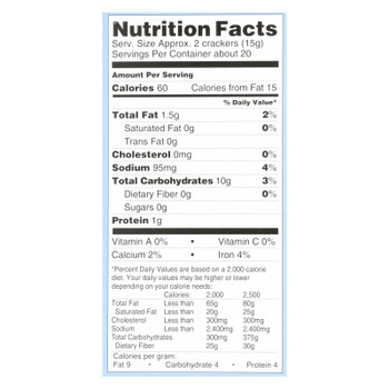 Wellington Stoned Wheat Crackers  - Case of 12 - 10.6 OZ