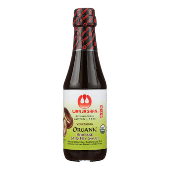 Wanjashan Organic Gluten-Free Shiitake Stir-Fry Sauce  - Case of 12 - 10 FZ
