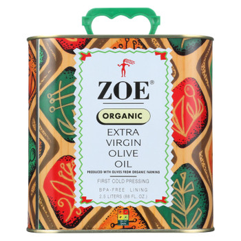 Zoe Organic Extra Virgin Olive Oil - Case of 4 - 88 FZ Zoe Organic Extra Virgin Olive Oil - Case of 4 - 88 FZ