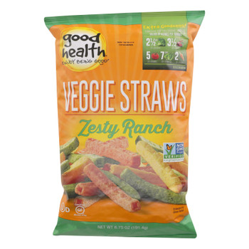 Good Health - Veggie Straws Zesty Ranch - Case of 10 - 6.25 OZ