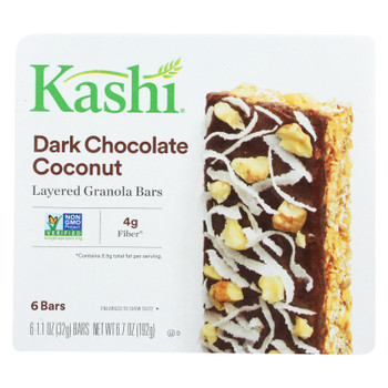 Kashi Dark Chocolate Coconut Layered Granola Bars  - Case of 8 - 6.7 OZ