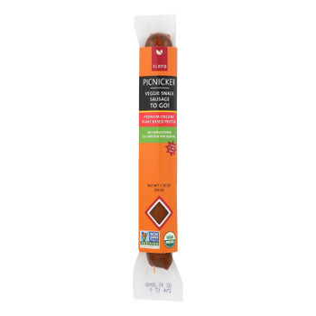 Viana Picnicker Veggie Snack Sausage To Go  - Case of 12 - 1.76 OZ