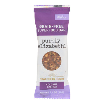 Purely Elizabeth - Bar Coconut Cshw Nut Seed Wf - Case of 12-1.4 OZ Purely Elizabeth - Bar Coconut Cshw Nut Seed Wf - Case of 12-1.4 OZ