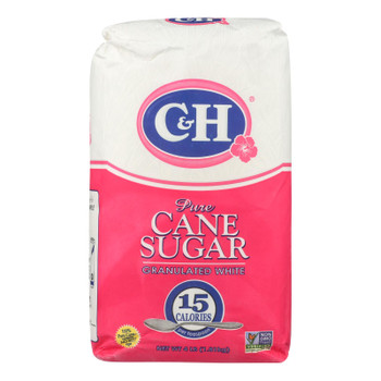 C & H Sugar Granulated White Pure Cane Sugar - Case of 10 - 4 LB