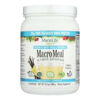 Macrolife Naturals Macromeal Omni Vanilla  - 1 Each - 21.2 OZ Macrolife Naturals Macromeal Omni Vanilla  - 1 Each - 21.2 OZ