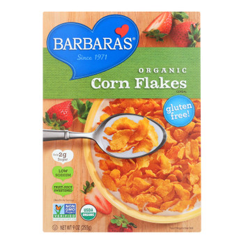 Barbara's Bakery - Cereal Corn Flakes Gluten Free - Case of 10-9 OZ Barbara's Bakery - Cereal Corn Flakes Gluten Free - Case of 10-9 OZ
