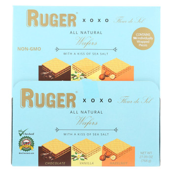 Ruger Xoxo Fleur De Sel All Natural Wafers - Case of 96 - .28 OZ