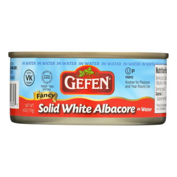 Gefen Solid White Albacore Tuna In Water  - Case of 48 - 6 OZ