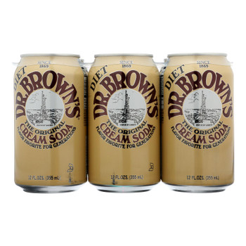 Dr. Brown Dr Brown's, The Original Diet Cream Soda - Case of 4 - 6/12 FZ Dr. Brown Dr Brown's, The Original Diet Cream Soda - Case of 4 - 6/12 FZ