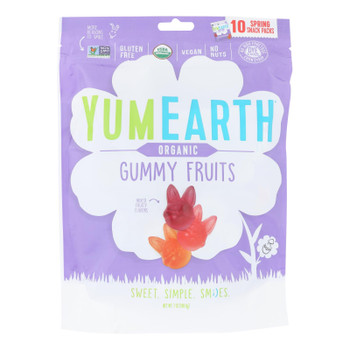 Yumearth - Gummy Fruit Easter - Case of 18 - 7 OZ