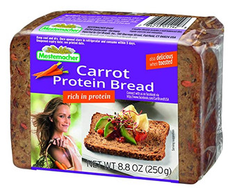 Mestemacher Bread - Bread Protein Carrot - Case of 9 - 8.8 OZ Mestemacher Bread - Bread Protein Carrot - Case of 9 - 8.8 OZ