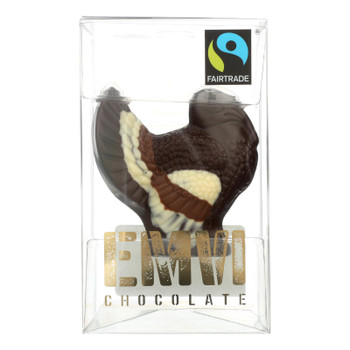 Emvi Chocolate Dark Chocolate Fairtrade Turkeys  - Case of 9 - 3 OZ