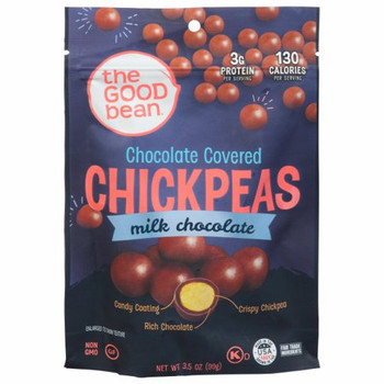 The Good Bean - Chickpea Snack Milk Chocolate - Case of 8 - 3.5 OZ The Good Bean - Chickpea Snack Milk Chocolate - Case of 8 - 3.5 OZ