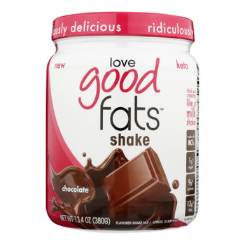 Love Good Fats - Shake Chocolate - Each of 1-13.4 OZ Love Good Fats - Shake Chocolate - Each of 1-13.4 OZ