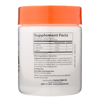 Doctor's Best - Bcaa Powder Instantized - 1 Each-300 GRM