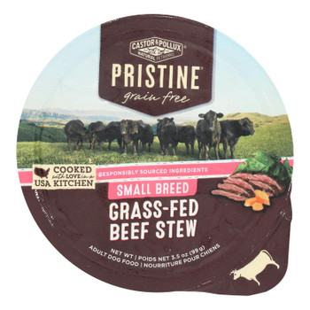 Castor & Pollux - Dog Fd Green Fr Beef Small - Case of 12 - 3.50 OZ Castor & Pollux - Dog Fd Green Fr Beef Small - Case of 12 - 3.50 OZ